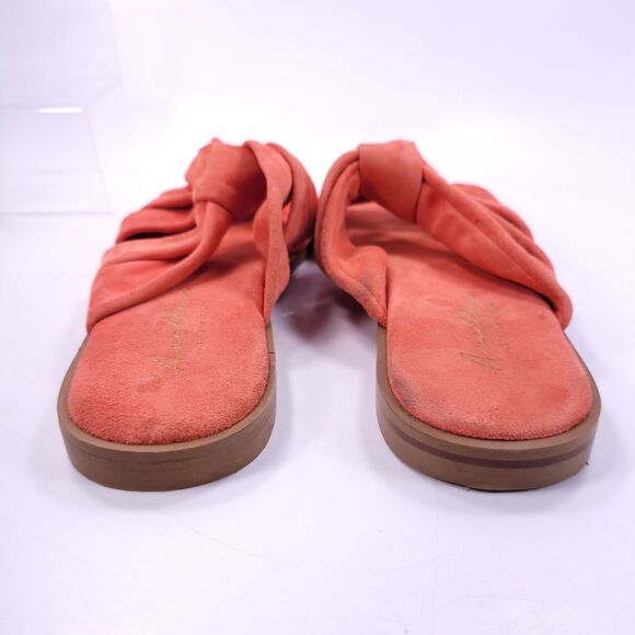 Avellini Slip On Casual Two Strap Open Toe Sandal Womens Size 8 Pink - Picture 3 of 8